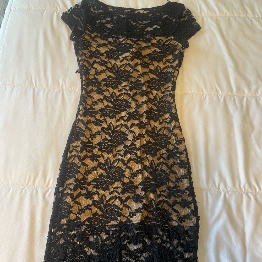 Black lace dress
